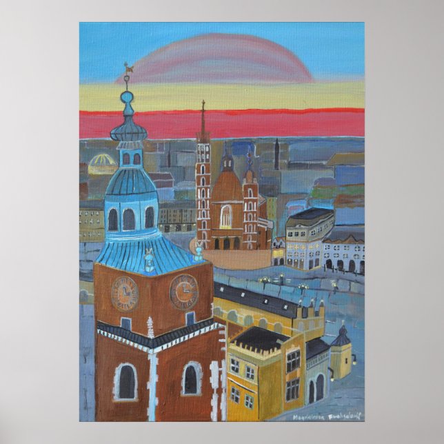 Krakau Polen Poster (Vorne)