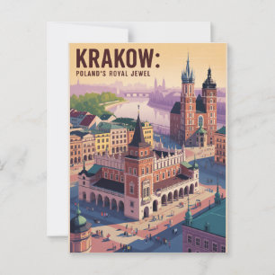 Krakau Polen Postkarte