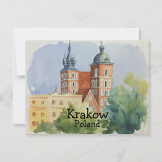 Krakau Polen Postkarte