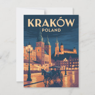 Krakau Polen Postkarte