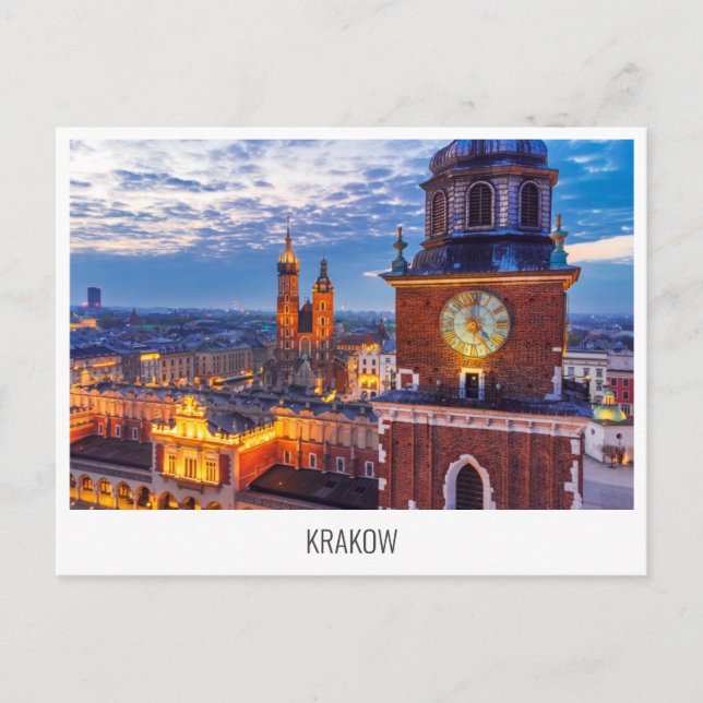 Krakau, Polen Postkarte (Vorderseite)