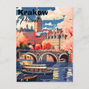 Krakau Polen Reise Postkarte, Krakau Reise Postkar Postkarte