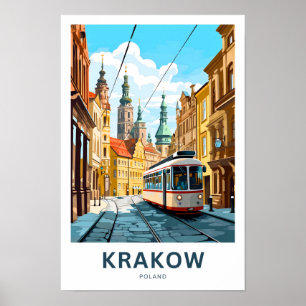 Krakau Polen Reisedrucke Poster