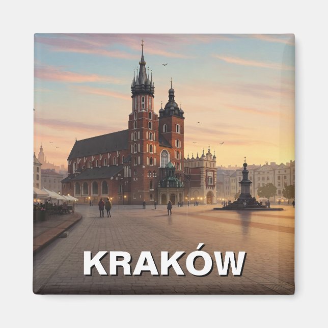 Krakau Polen Reisen Magnet (Vorne)