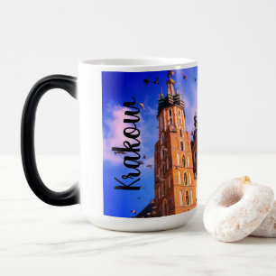 Krakau, Polen, schöne Tasse mit Vögeln