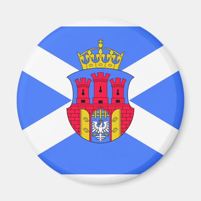 Krakau, polnische Flagge Magnet (Vorne)