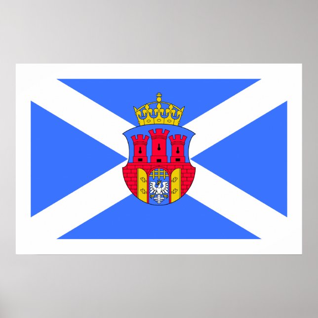 Krakau, polnische Flagge Poster (Vorne)