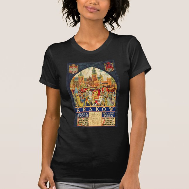 Krakau Polska Pologne Polen T-Shirt (Vorderseite)
