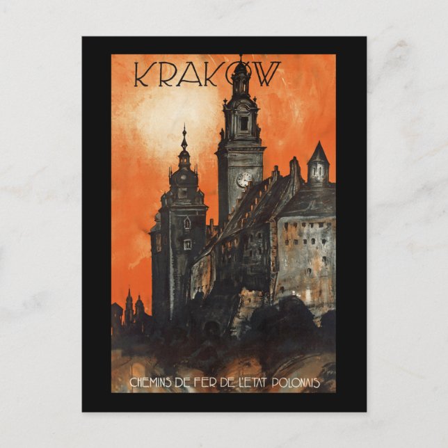 Krakau Postkarte (Vorderseite)