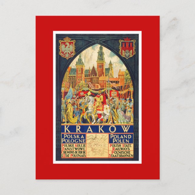 Krakau Postkarte (Vorderseite)
