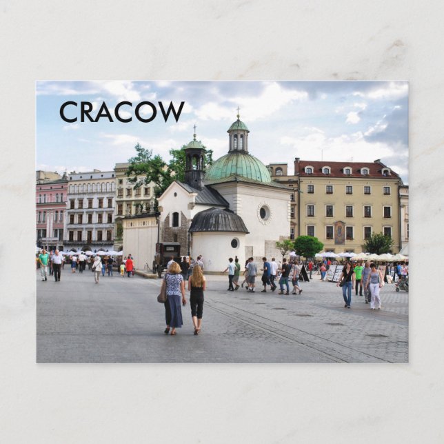 Krakau Postkarte (Vorderseite)