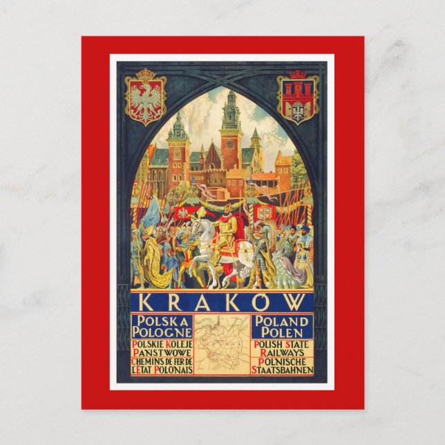 Krakau Postkarte (Vorderseite)