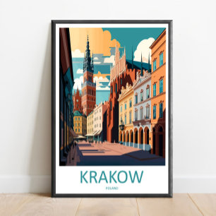 Krakau Reise Druck Wandkunst Krakau Wandbehang Poster
