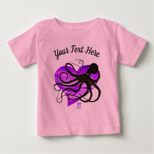 Krake auf Lavendel ❤ - Ballettröckchen-Bodysuit Baby T-shirt