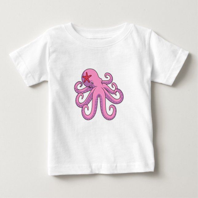 Krake Baby T-shirt (Vorderseite)