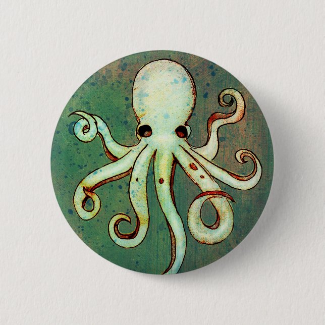 Krake Cthulhu Button (Vorderseite)