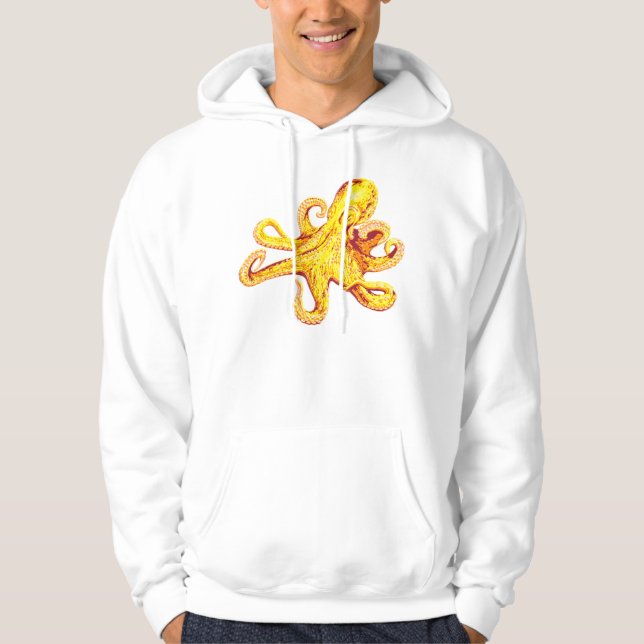 Krake Hoodie (Vorderseite)
