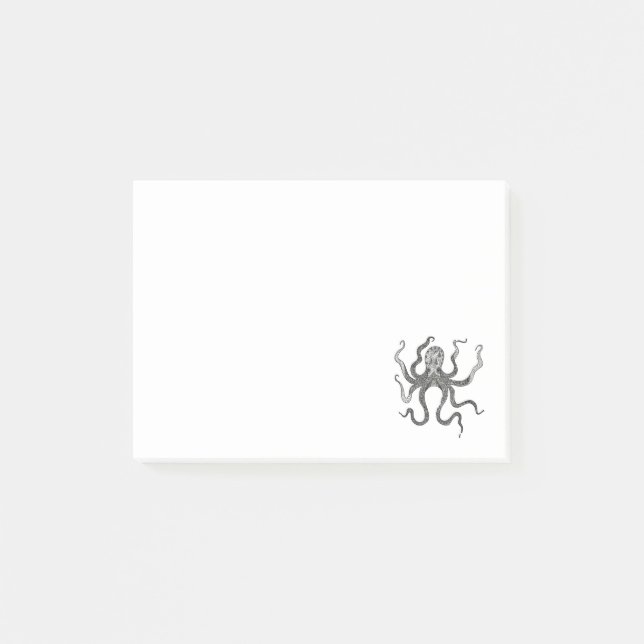 Krake Post-it Klebezettel (Vorderseite)