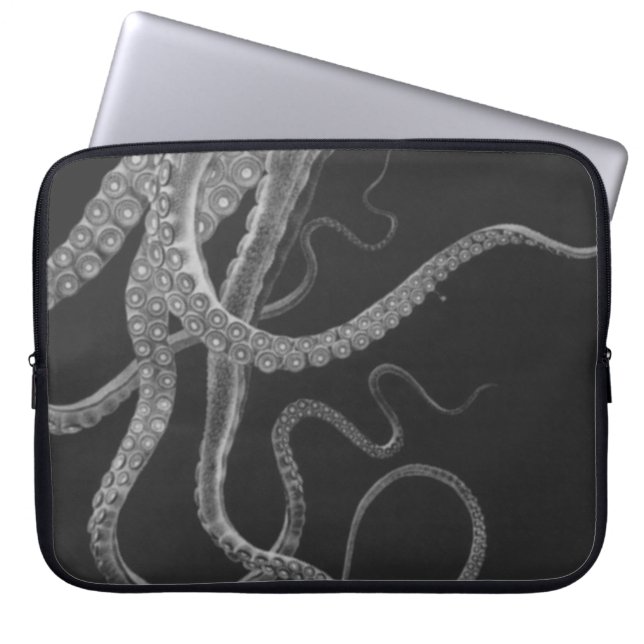 Krake Tritpych Tentakel-Laptop-Hülse Laptopschutzhülle (Vorderseite)
