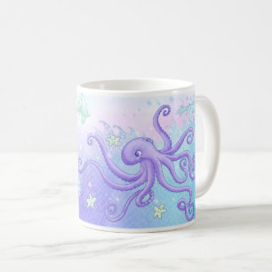 Krake und Freunde (dunkles Haar) Kaffeetasse