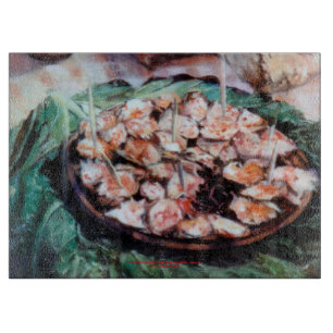 Krake zu dem Staub zu feira/galician Schneidebrett