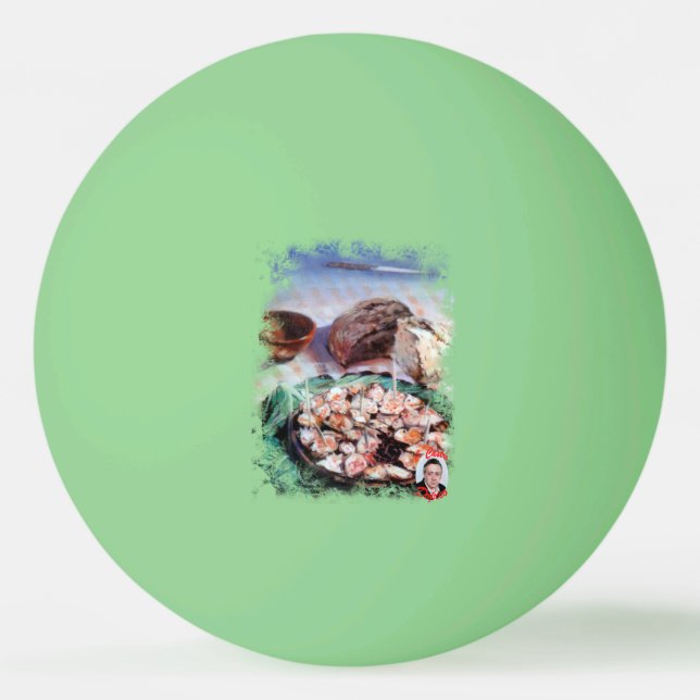 Krake zu dem Staub zu feira/galician Tischtennisball (Vorderseite)