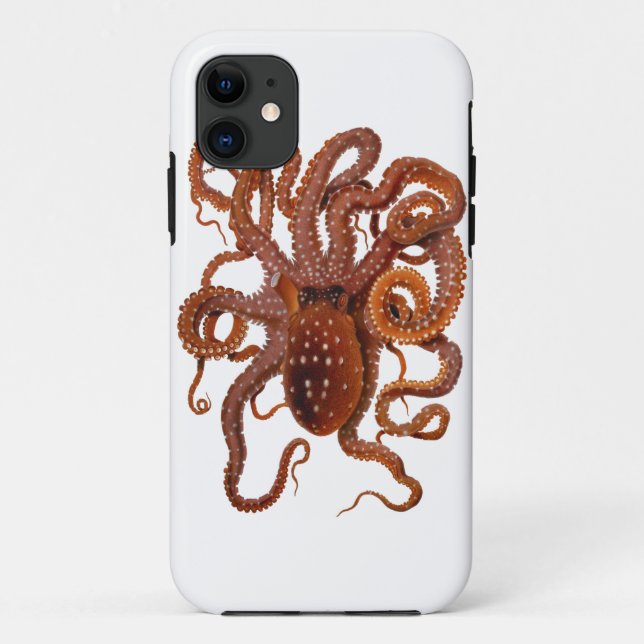 Krakemacropus-atlantische weiße gepunktete Krake Case-Mate iPhone Hülle (Rückseite)
