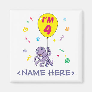 Kraken-4. Geburtstag Magnet