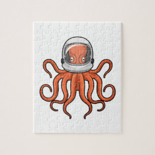 Kraken als Astronaut Puzzle