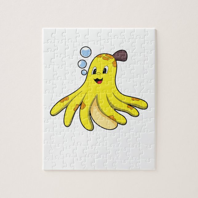 Kraken als Banane Puzzle (Vertikal)
