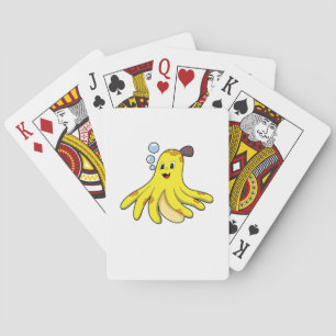 Kraken als Banane Spielkarten
