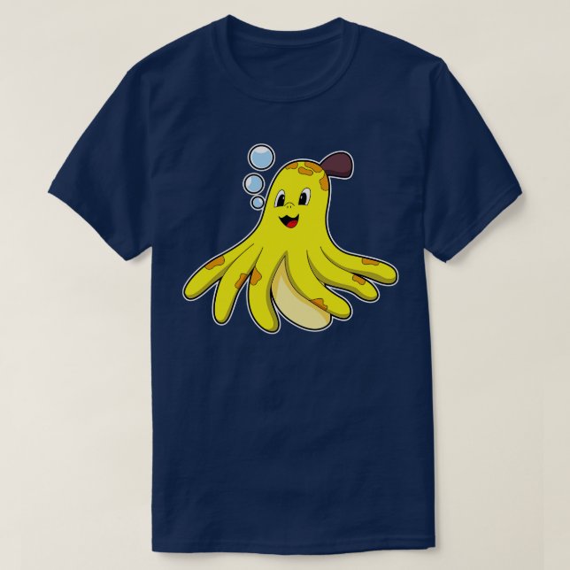 Kraken als Banane T-Shirt (Design vorne)