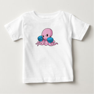 Kraken als Boxer mit Boxhandschuhen Baby T-shirt
