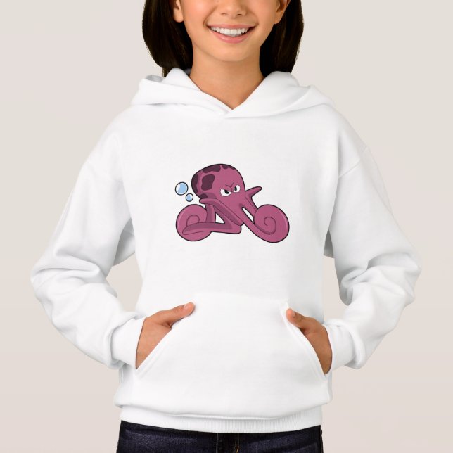 Kraken als Kraftrad Hoodie (Vorderseite)