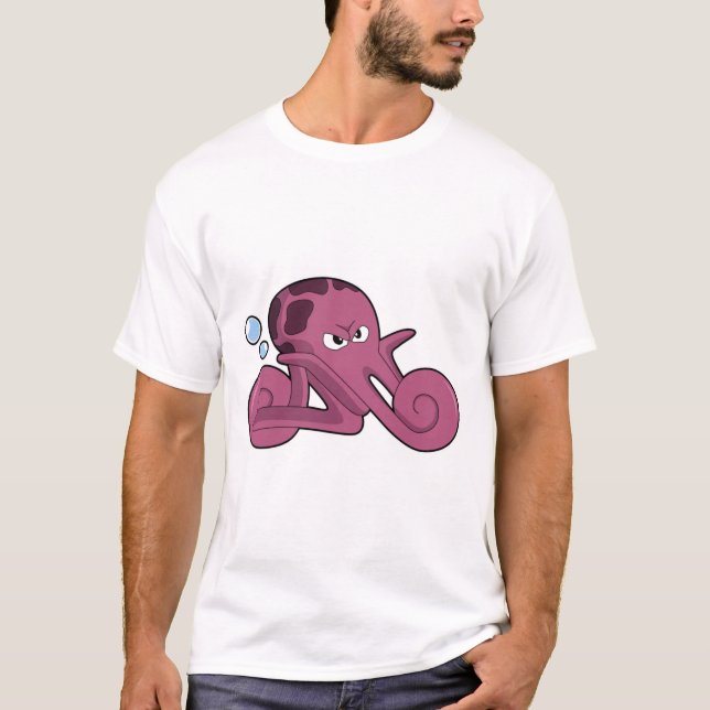 Kraken als Kraftrad T-Shirt (Vorderseite)