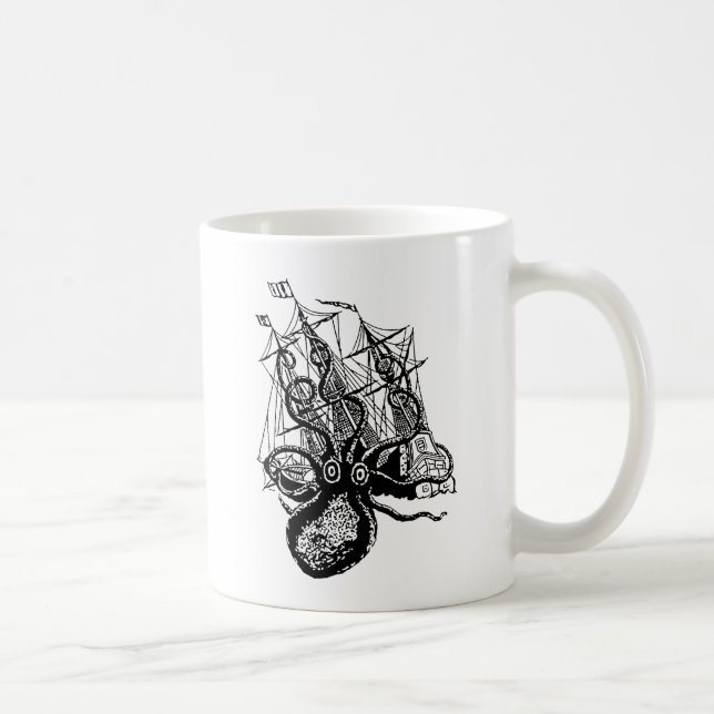 Kraken Angriff Kaffeetasse (Rechts)