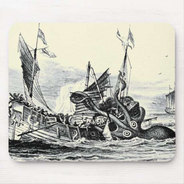 Kraken Angriff! Mousepad (Vorne)