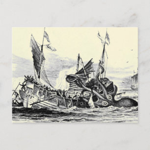 Kraken Attack! Postcard Postkarte
