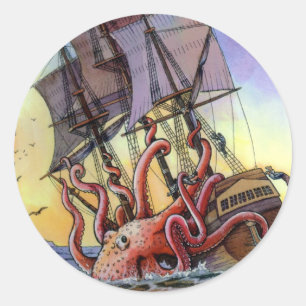 Kraken Attack Sticker