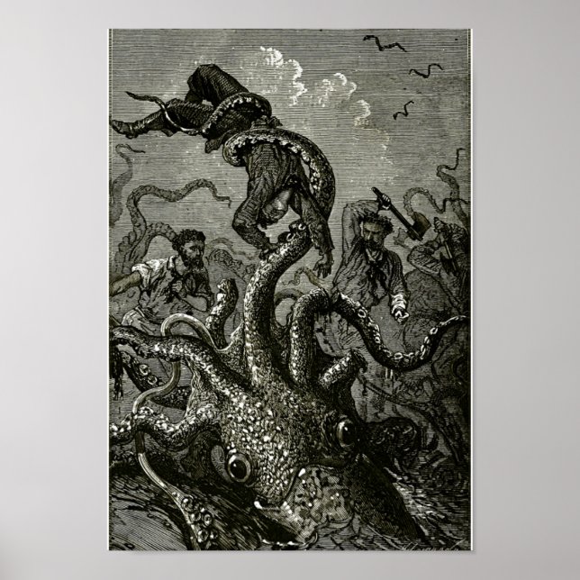 Kraken aus 20000 Ligen unter Wasser Poster (Vorne)