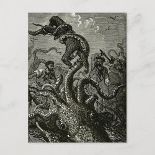Kraken aus 20.000 Meilen unter dem Meer Postkarte