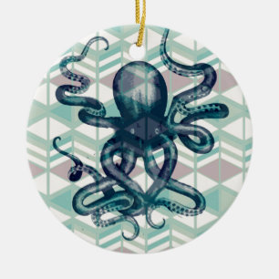 kraken aztekische Vintage Keramikornament