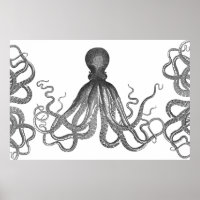 Kraken - Black Giant Octopus / Cthulu