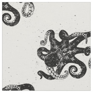 Kraken-Briefmarke Stoff