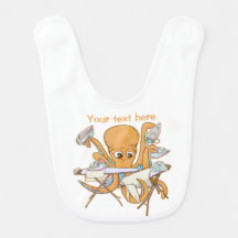 Kraken bügeln, überwältigt von der Arbeit.