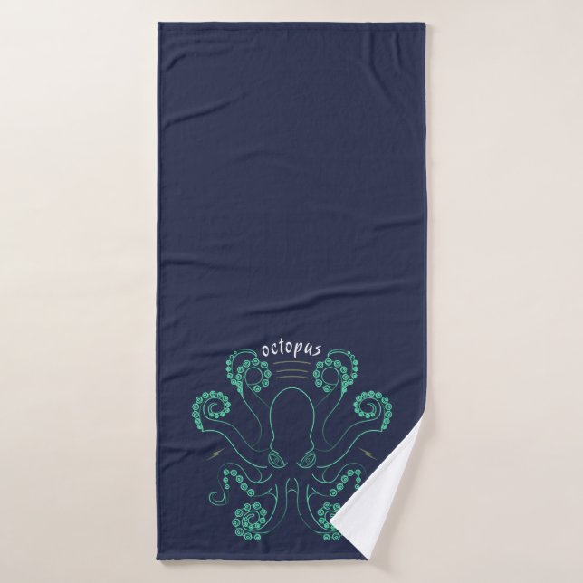 Kraken Cephalopod Tentacles Badehandtuch (Badehandtuch)