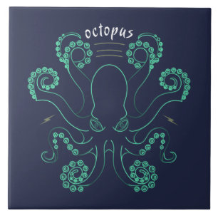 Kraken Cephalopod Tentacles Fliese