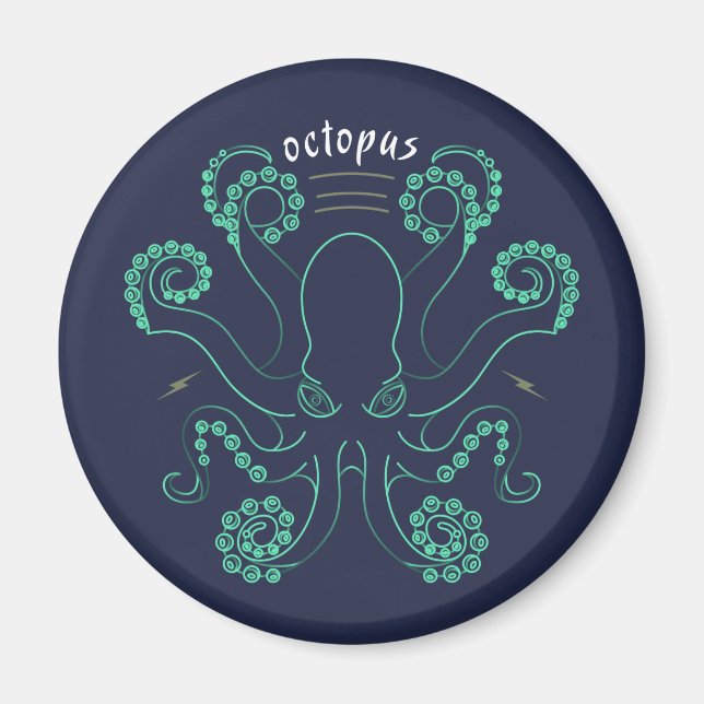 Kraken Cephalopod Tentacles Magnet (Vorne)