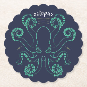 Kraken Cephalopod Tentacles Untersetzer