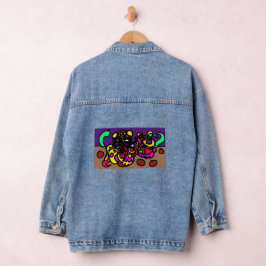 Kraken cooler Stil Jeansjacke